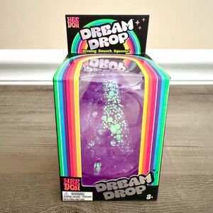 NeeDoh Dream Drop Squeeze Toy - Purple Glitter